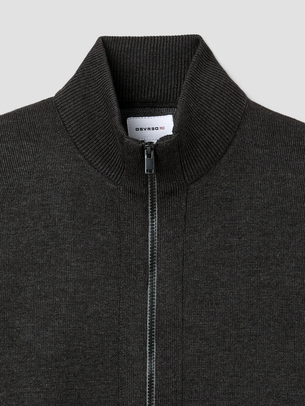 Cardigan col montant zippé chiné - DEVRED 1902