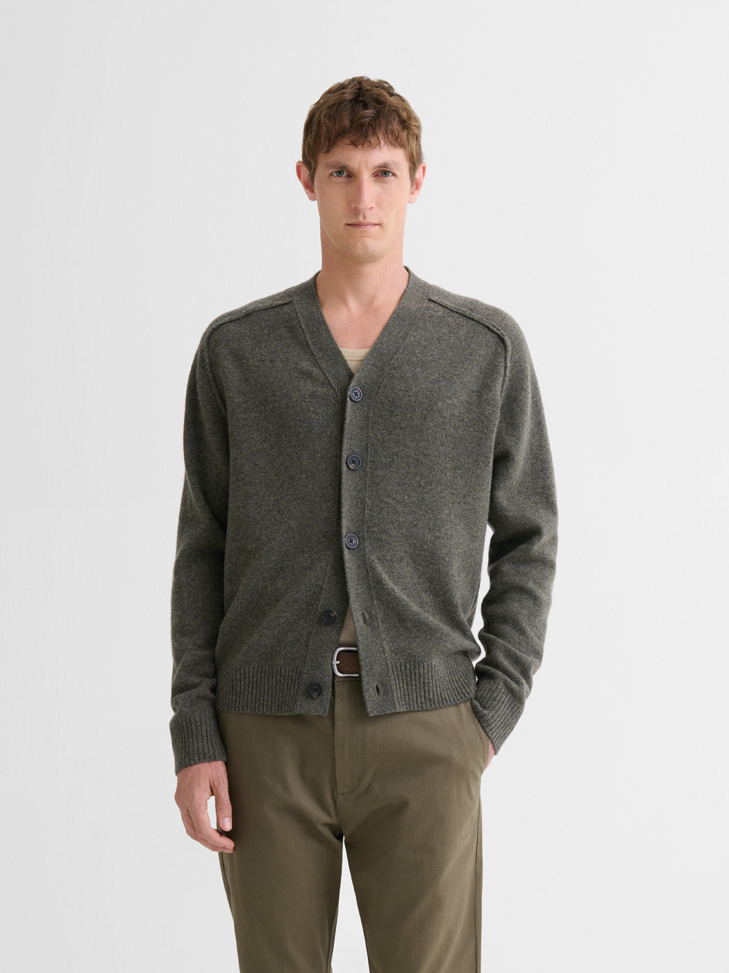 Cardigan boutonné en laine certifiée - DEVRED 1902
