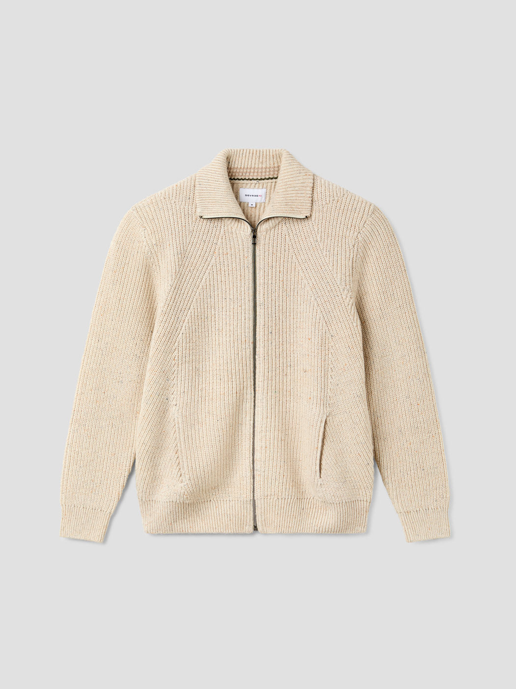 Cardigan zippé col montant maille perlée - DEVRED 1902