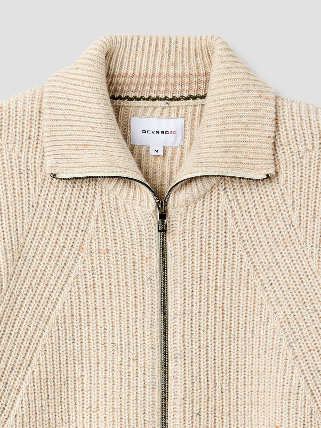 Cardigan zippé col montant maille perlée - DEVRED 1902