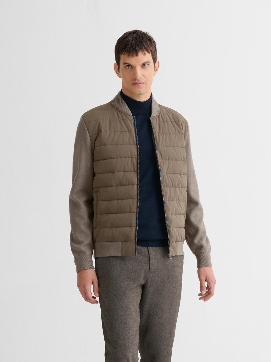 Cardigan zippé bi-matière - DEVRED 1902