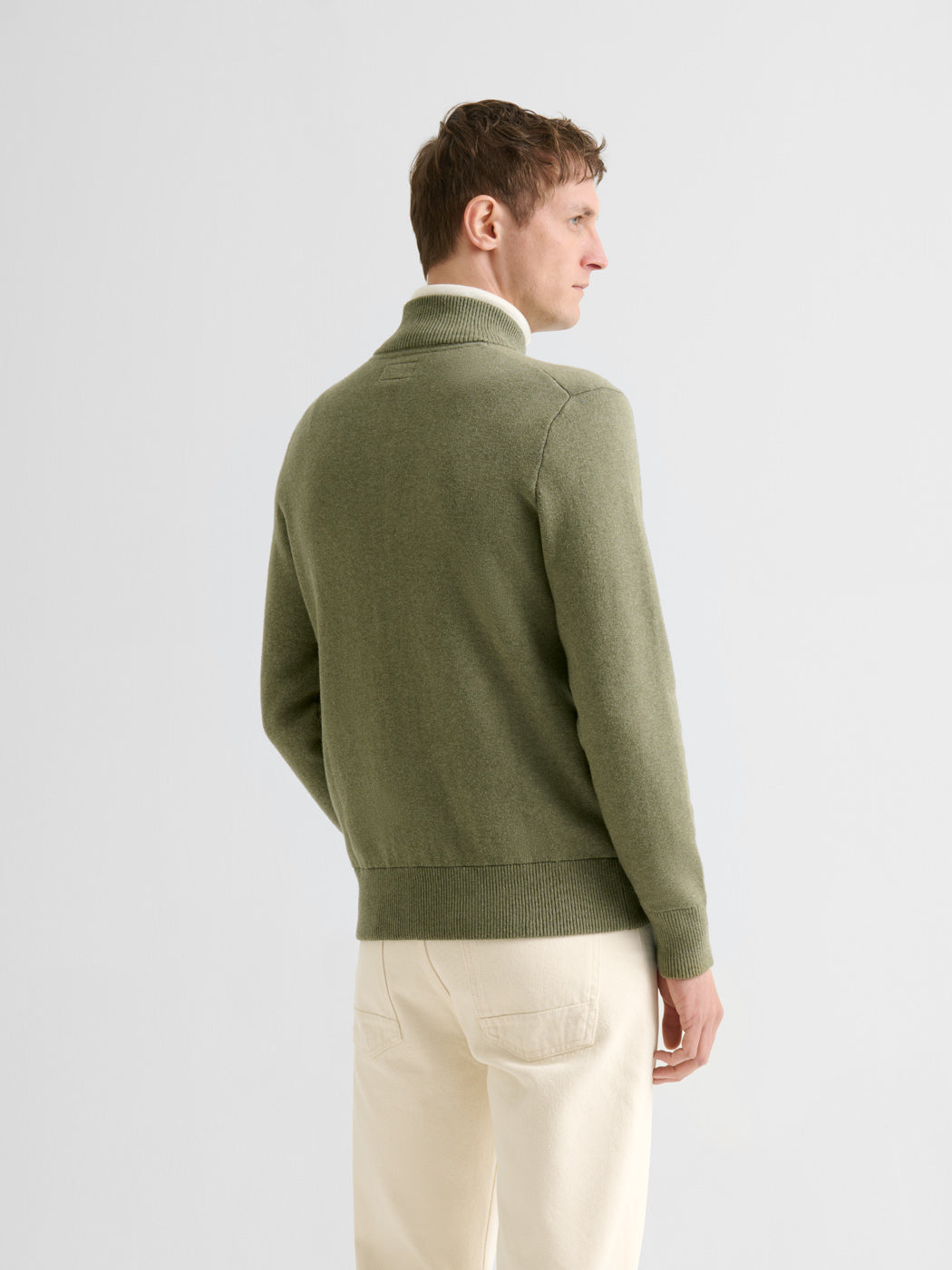 Cardigan col montant en coton cachemire - DEVRED 1902