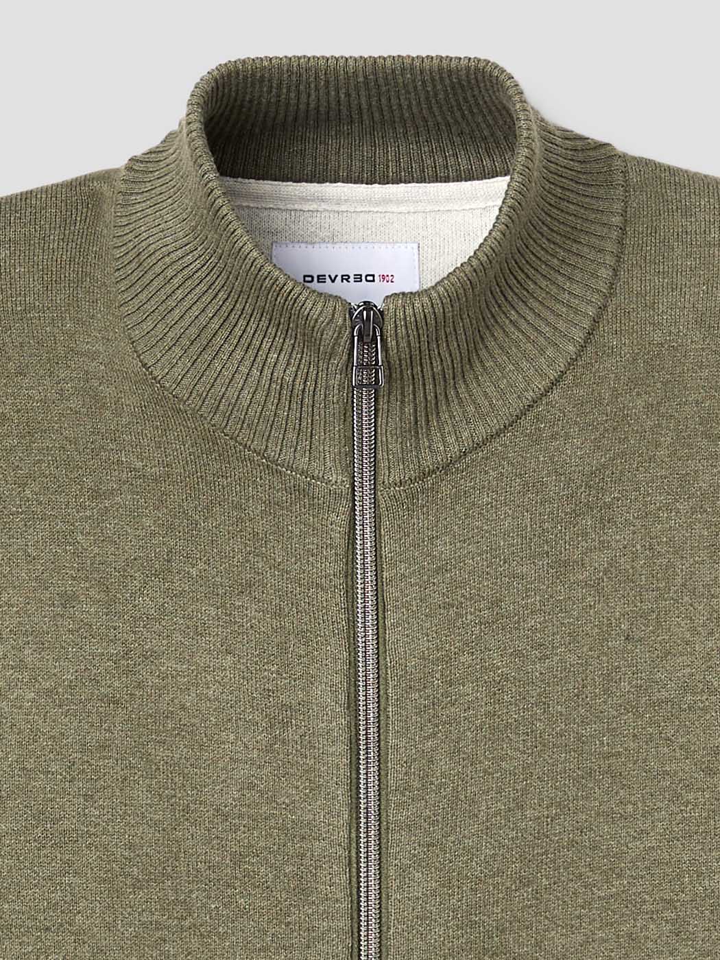 Cardigan col montant en coton cachemire - DEVRED 1902