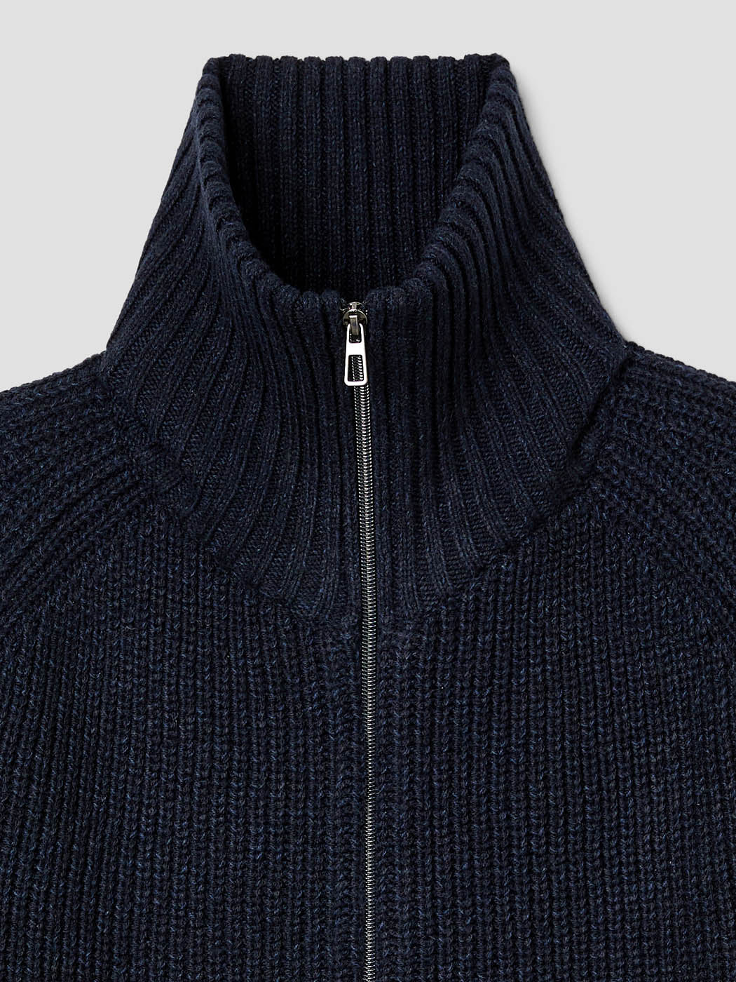Cardigan zippé col montant maille perlée - DEVRED 1902
