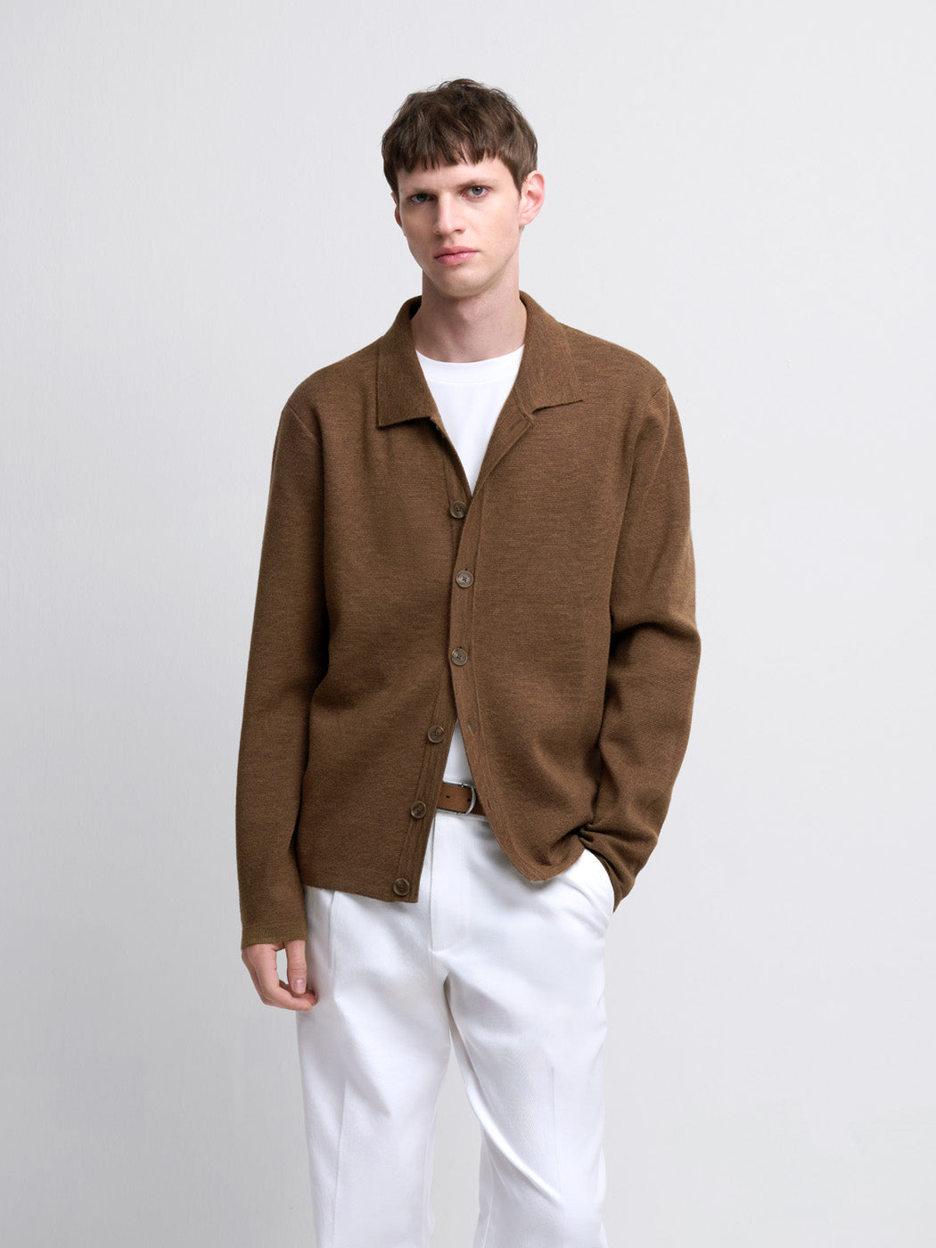 Cardigan boutonné col chemise - DEVRED 1902