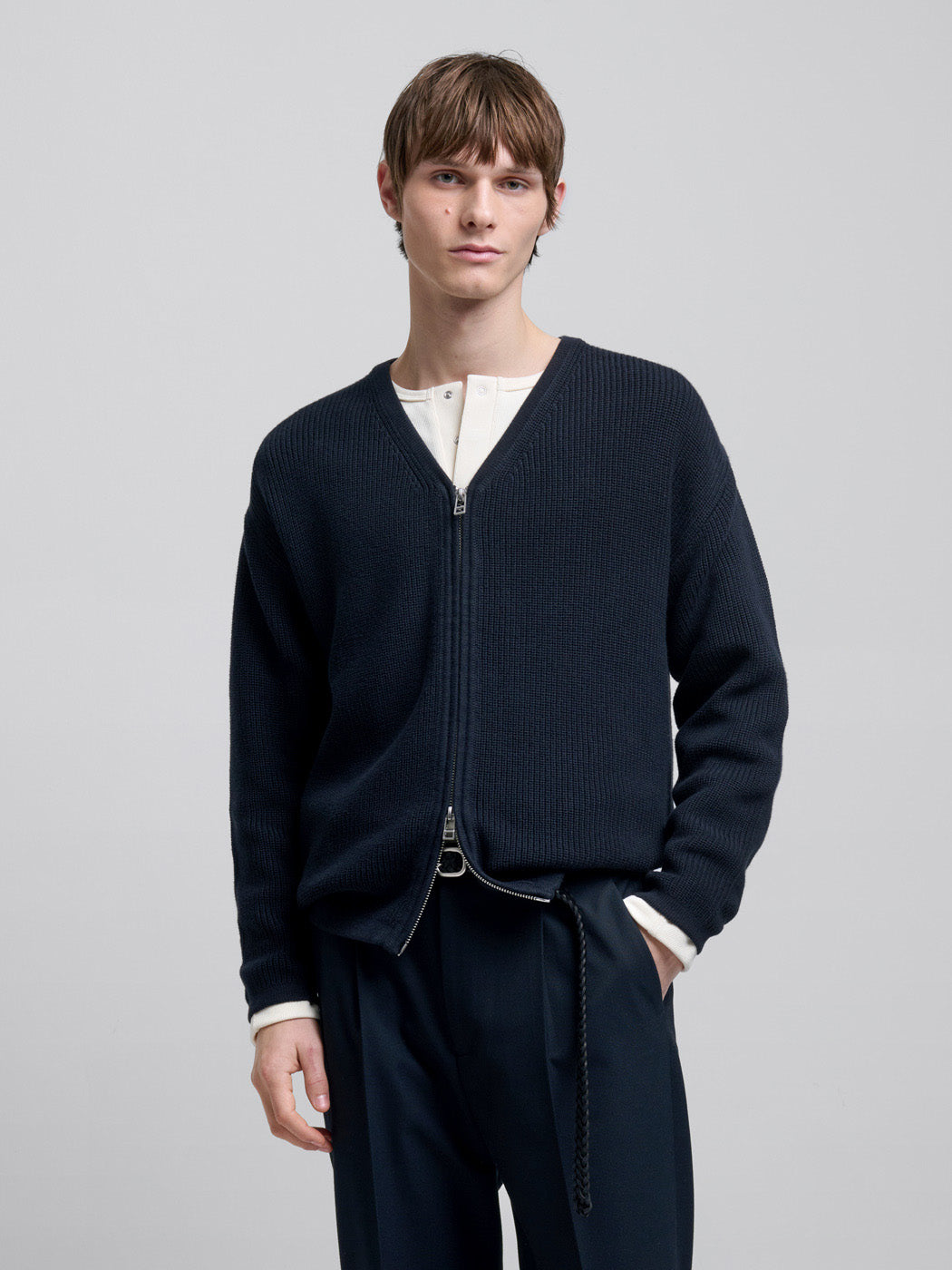 Cardigan zippé maille perlée - L'atelier - DEVRED 1902