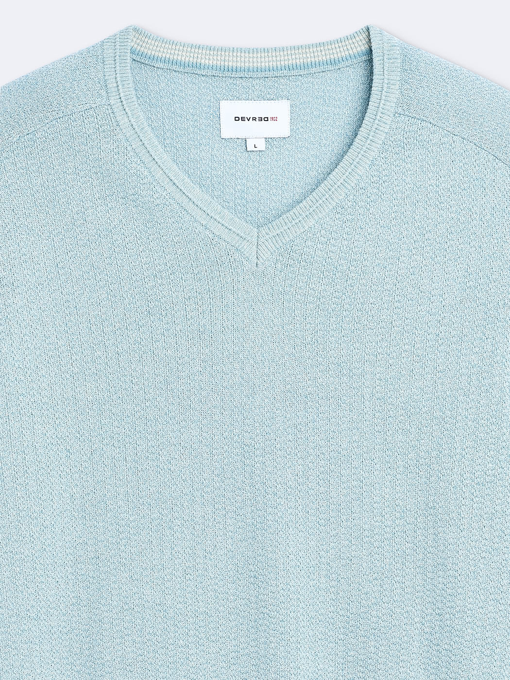 Pull col V en coton - DEVRED 1902