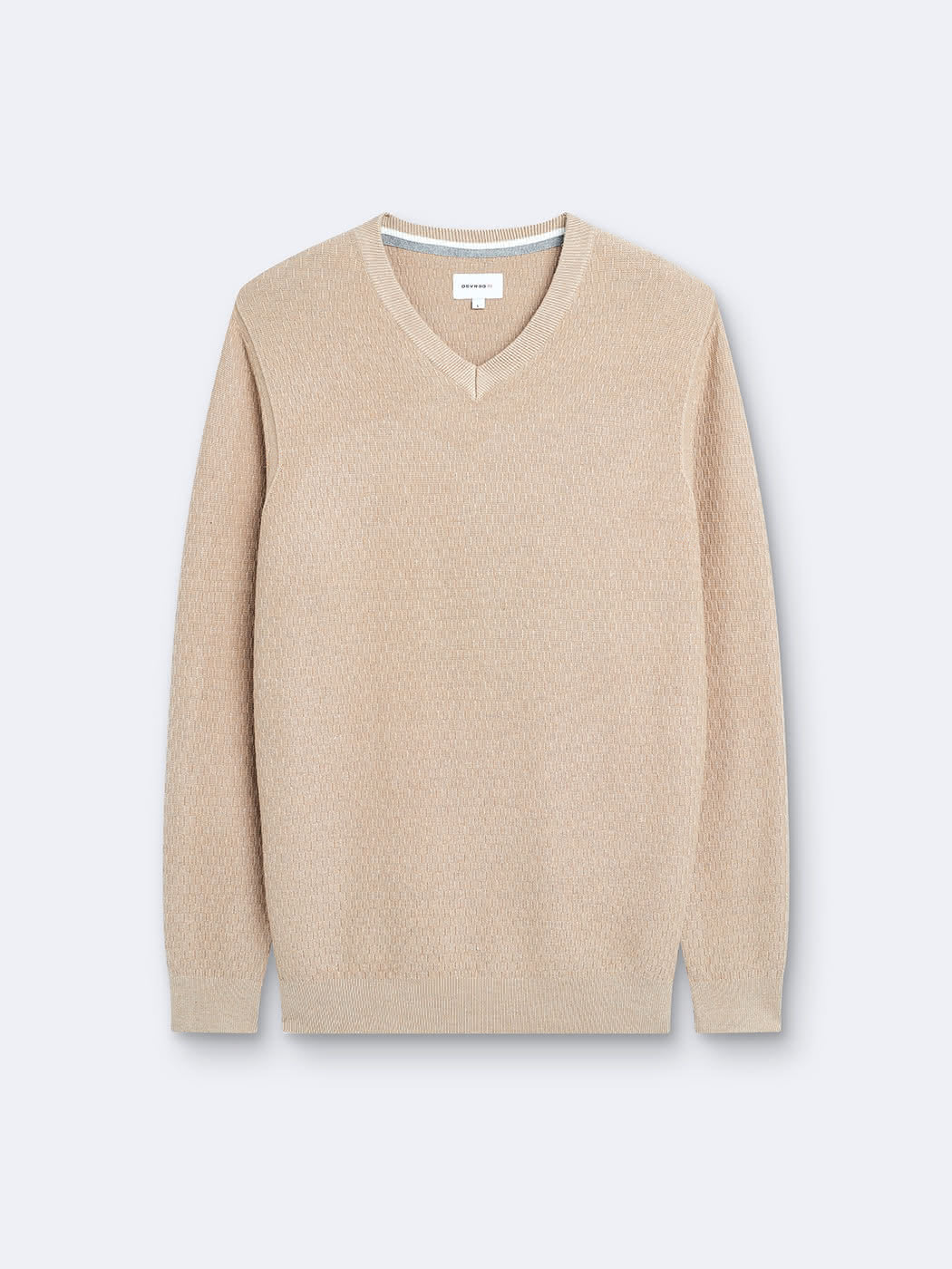 Pull col V en viscose certifiée - DEVRED 1902