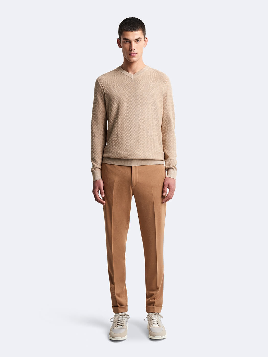 Pull col V en viscose certifiée - DEVRED 1902