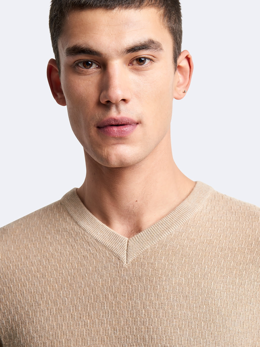 Pull col V en viscose certifiée - DEVRED 1902