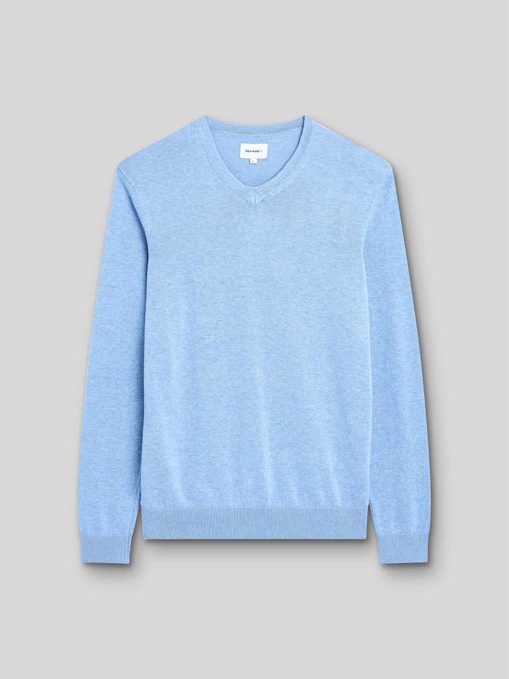 Pull col V en coton bio - DEVRED 1902