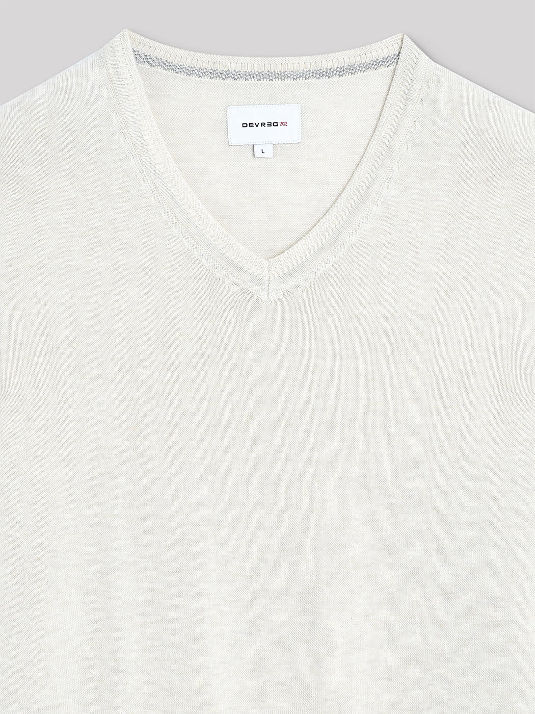 Pull col V en coton bio - DEVRED 1902