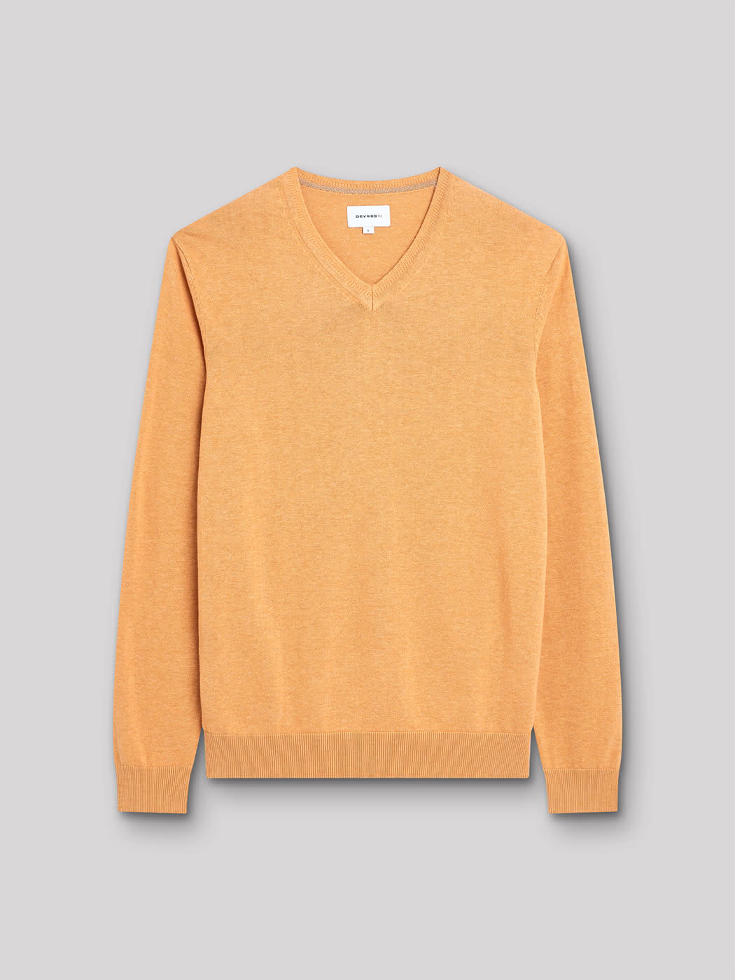 Pull col V en coton bio - DEVRED 1902