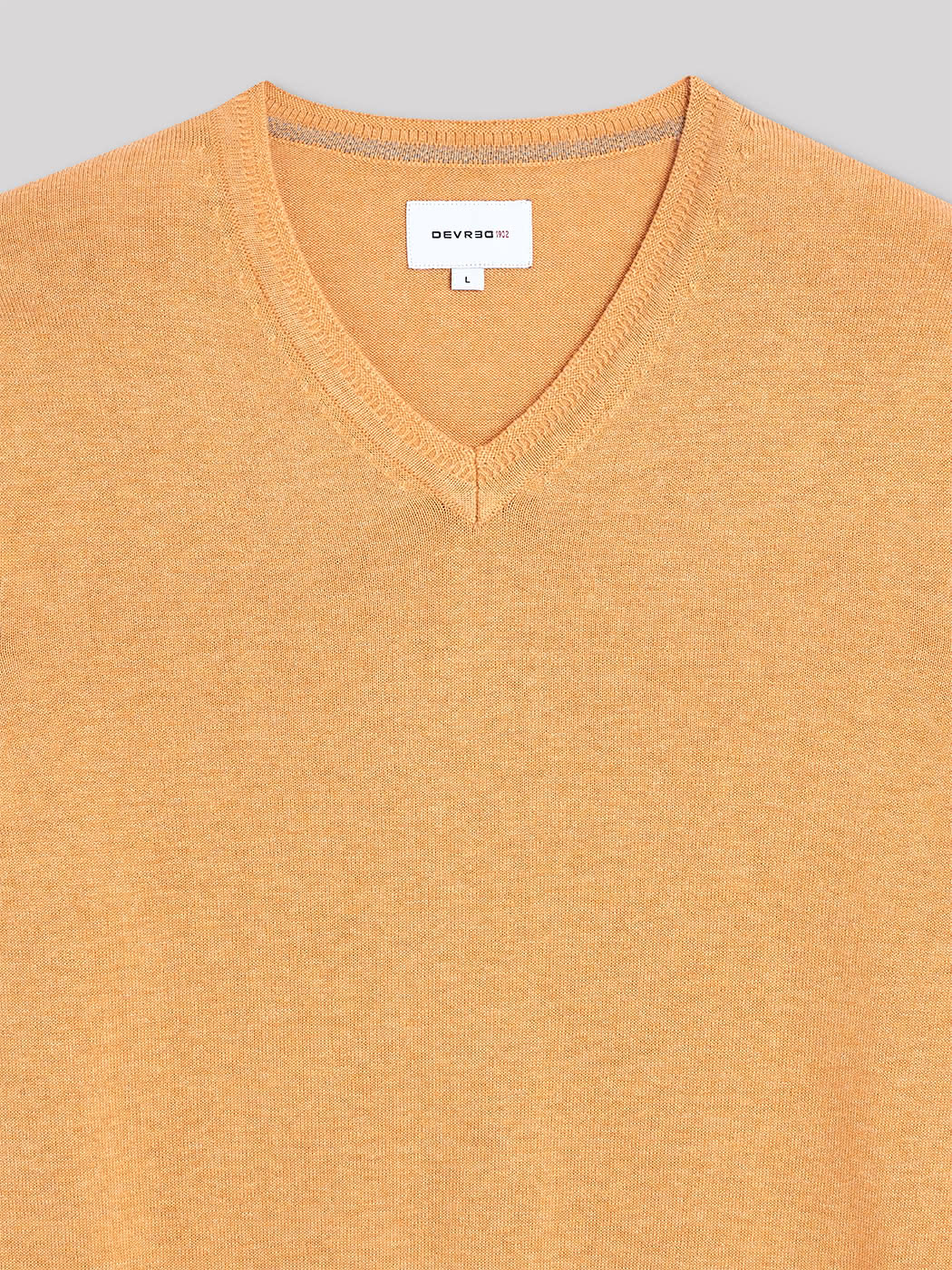 Pull col V en coton bio - DEVRED 1902