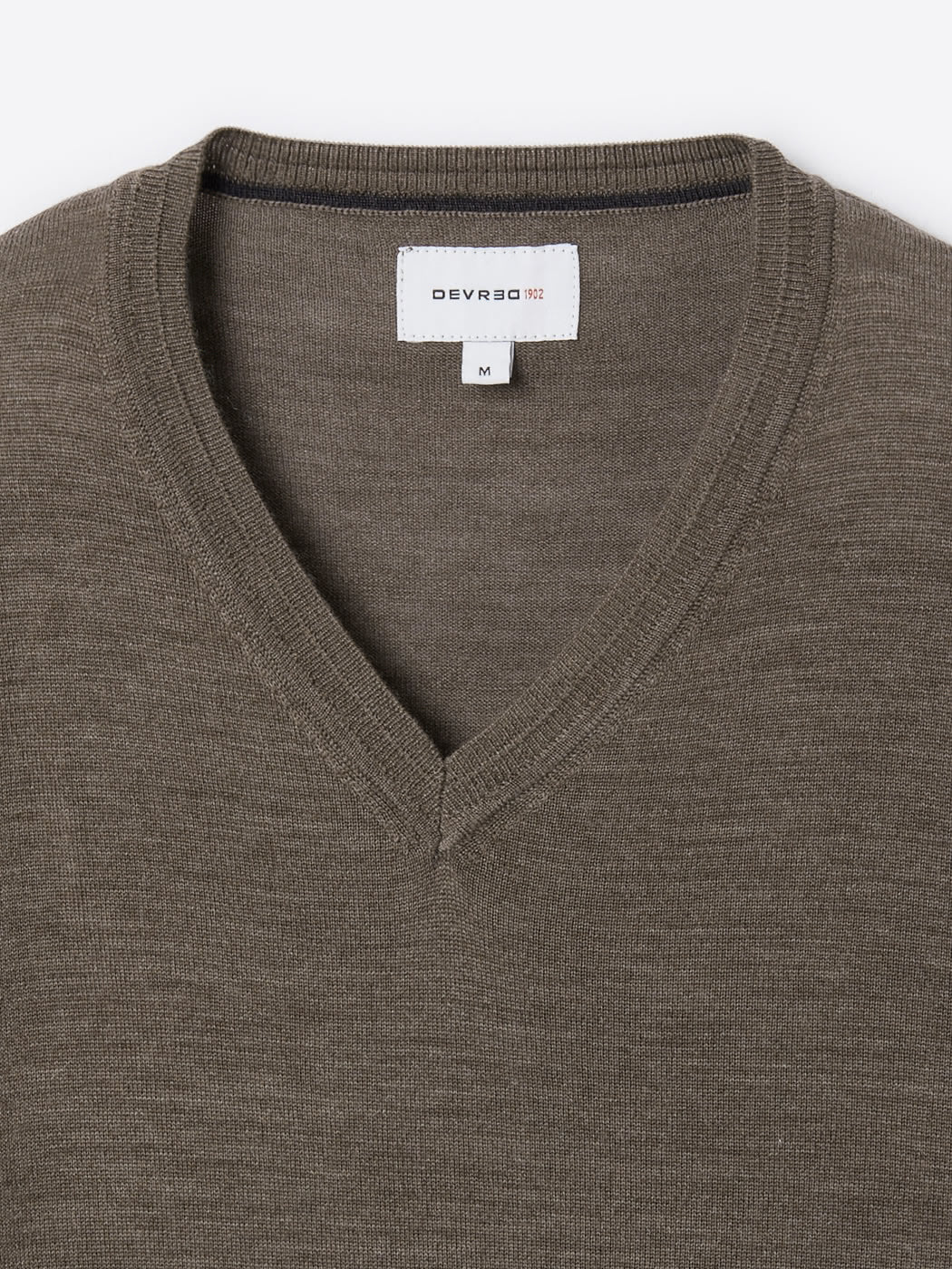Pull col v 100% laine mérinos - DEVRED 1902