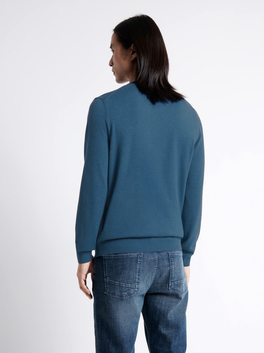 Pull col v en 100% coton bio - DEVRED 1902