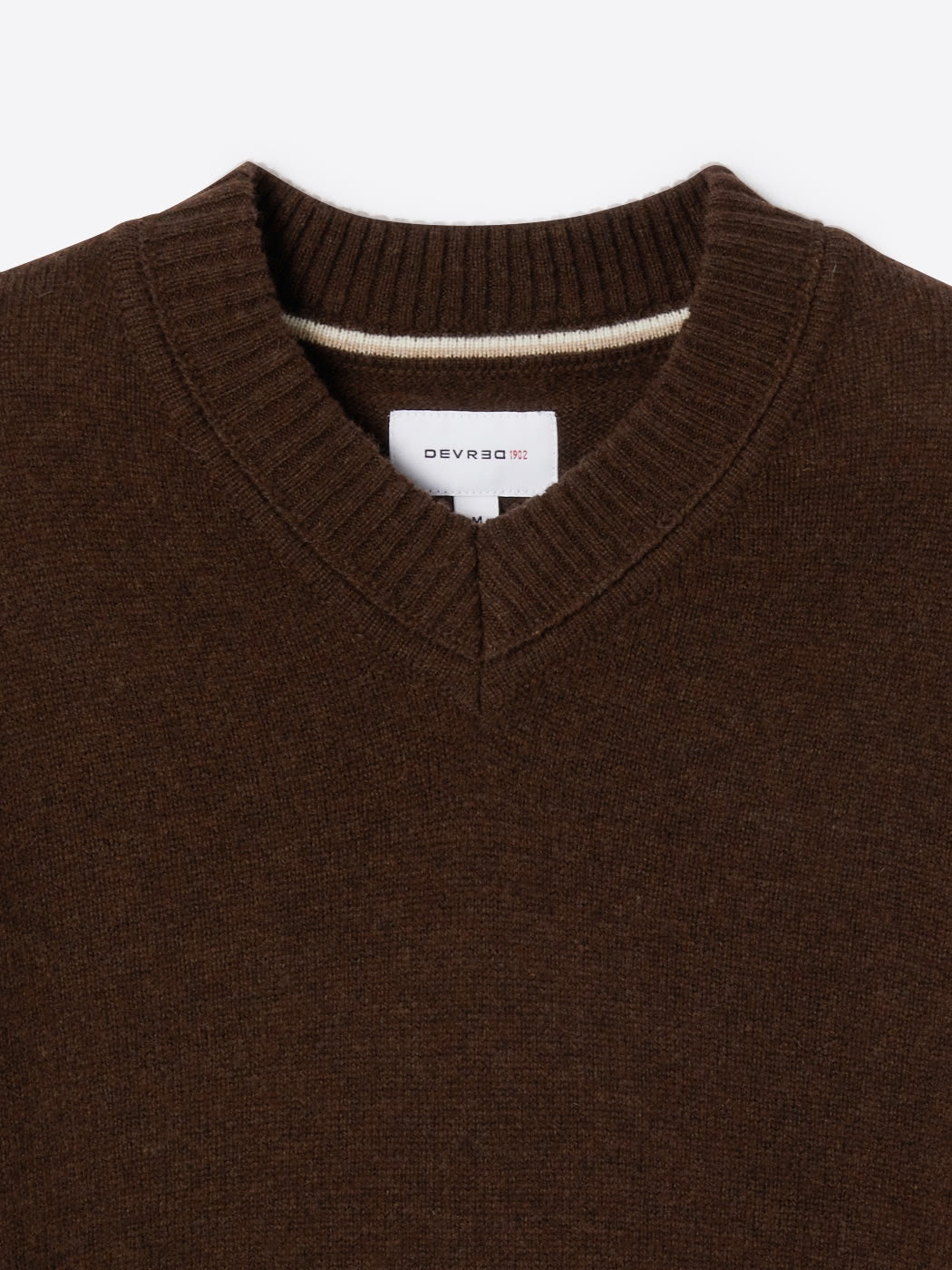 Pull col v en laine mélangée - DEVRED 1902