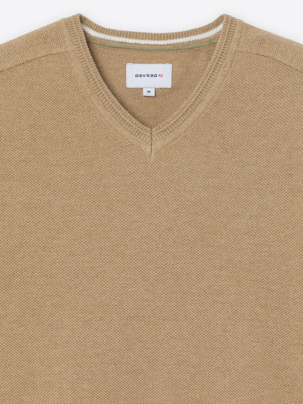 Pull col V en coton bio - DEVRED 1902