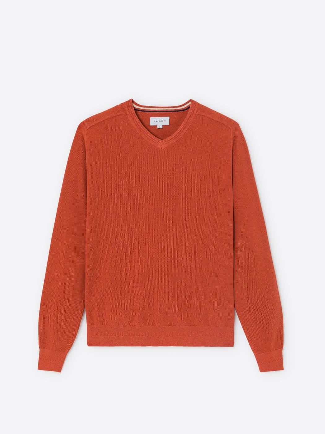 Pull col V en coton bio - DEVRED 1902