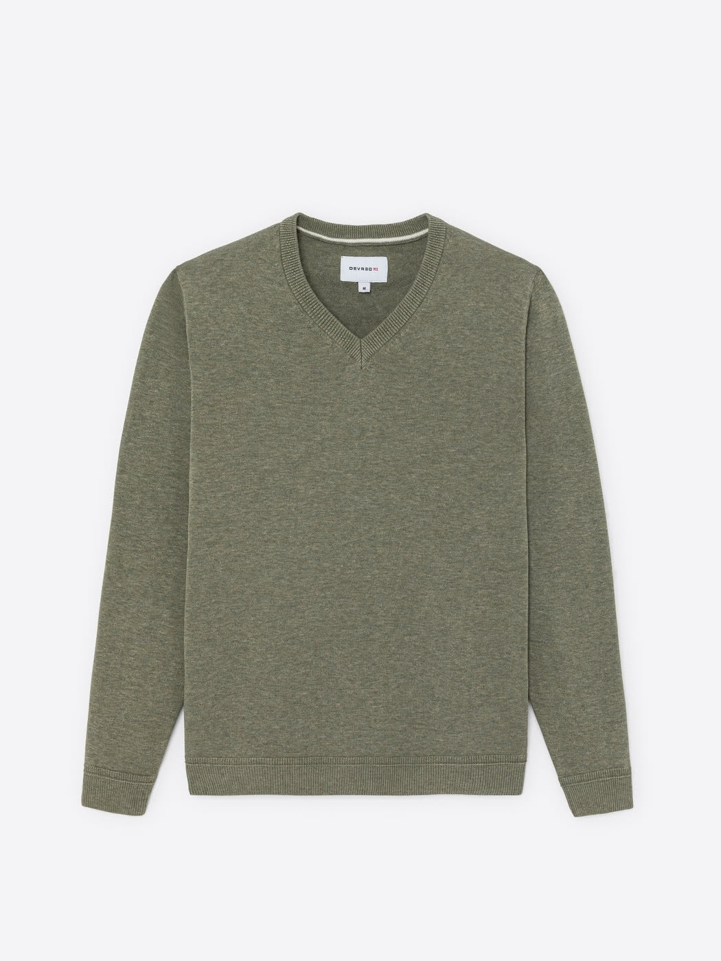 Pull col V en coton bio - DEVRED 1902