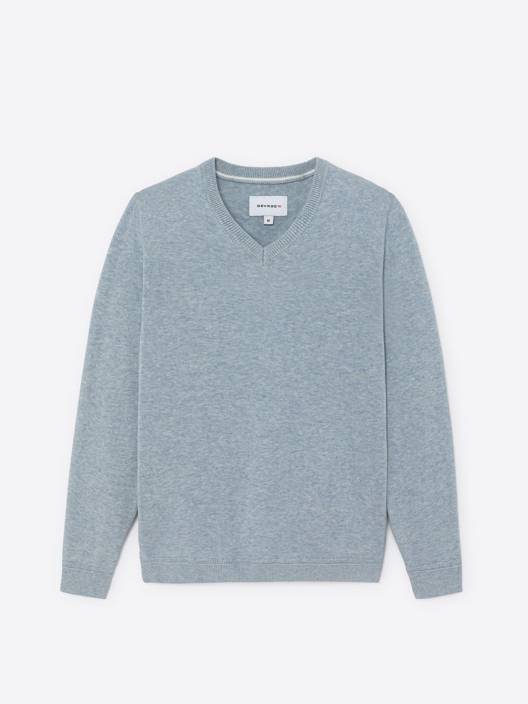 Pull col V en coton bio - DEVRED 1902