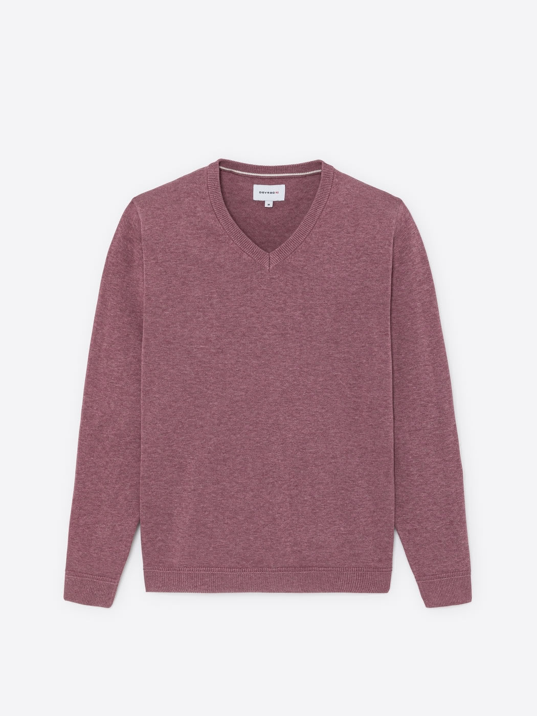 Pull col V en coton bio - DEVRED 1902