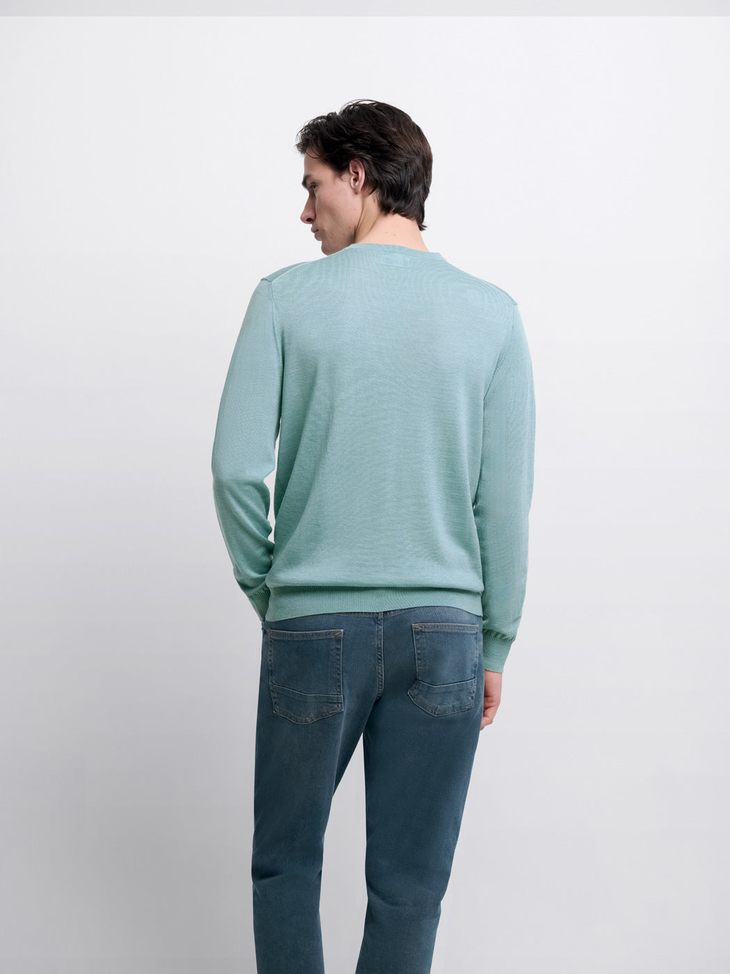 Pull col V en laine Mérinos - DEVRED 1902