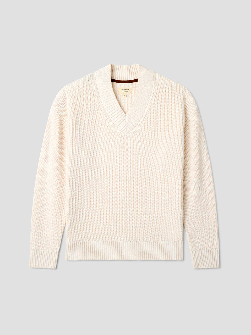Pull col V en maille perlée - L'atelier - DEVRED 1902