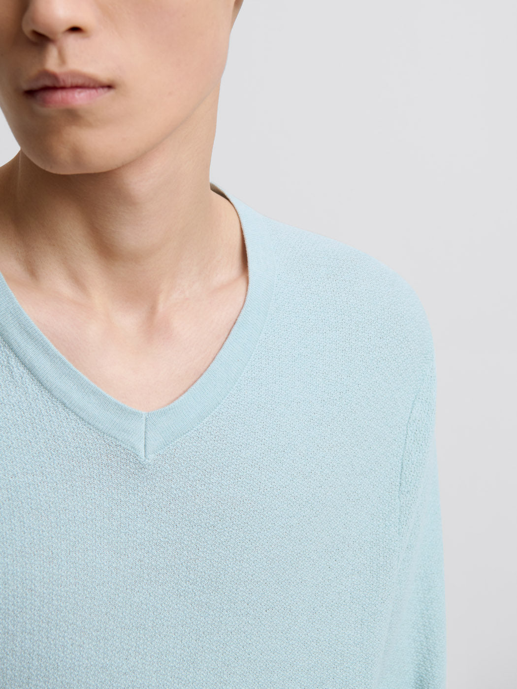 Pull col V en coton bio - DEVRED 1902
