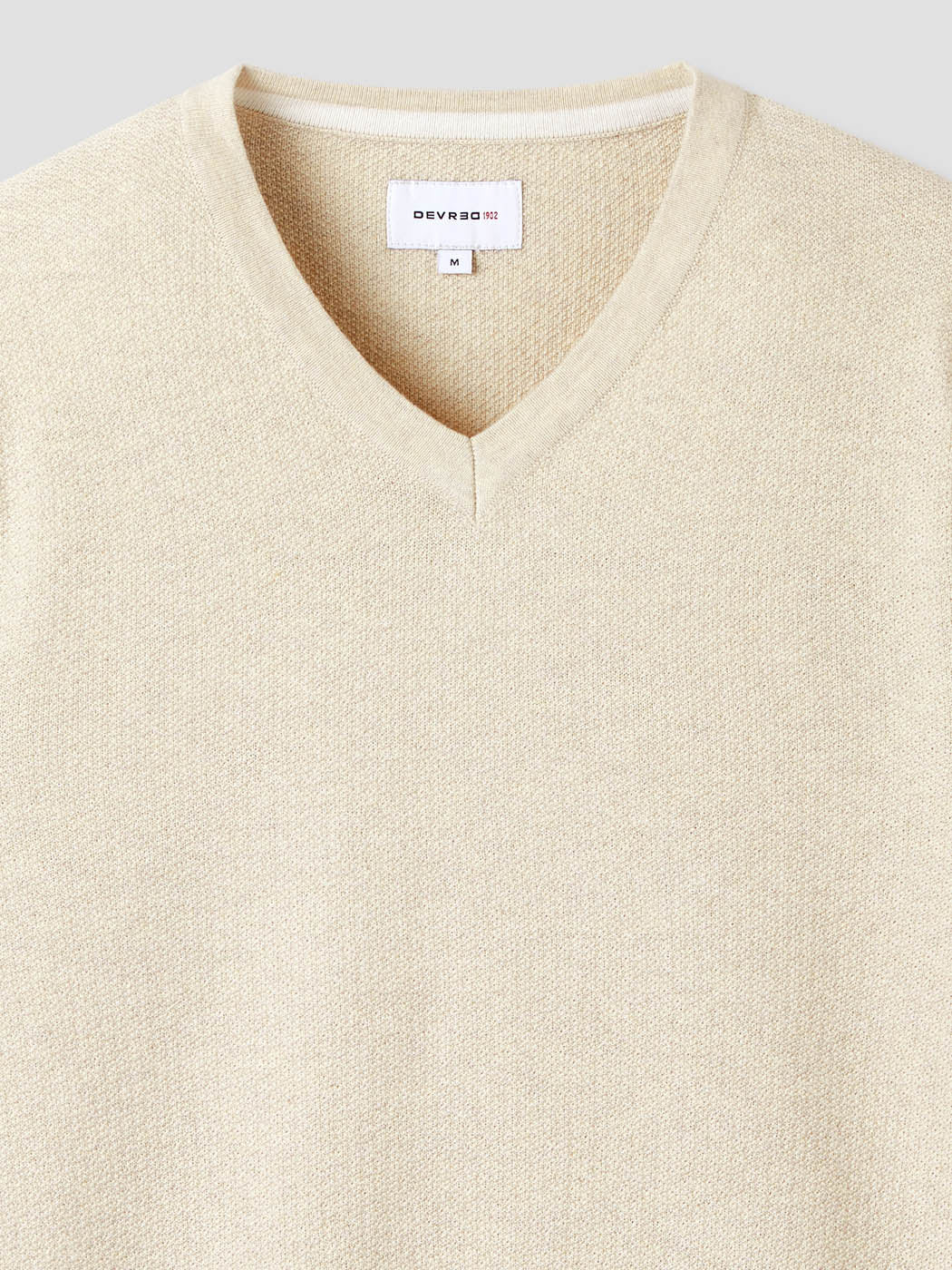 Pull col V en coton bio - DEVRED 1902