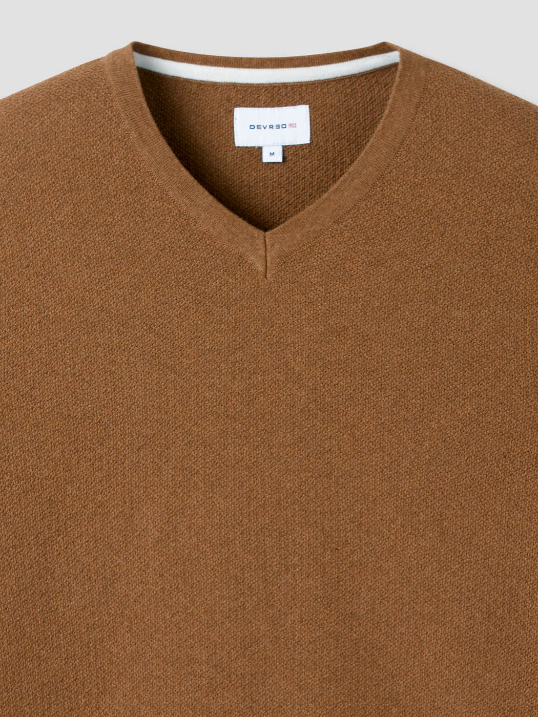 Pull col V en coton bio - DEVRED 1902