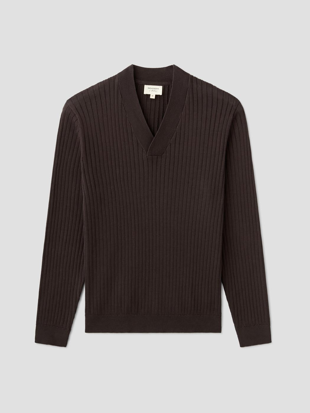 Pull col V en coton - L'atelier - DEVRED 1902