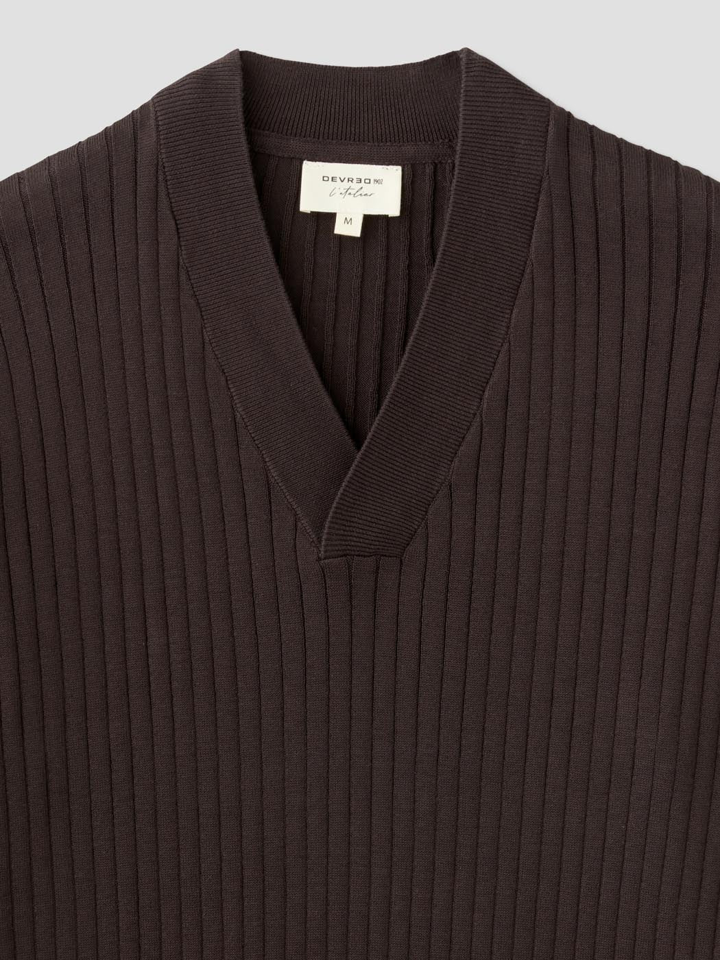 Pull col V en coton - L'atelier - DEVRED 1902