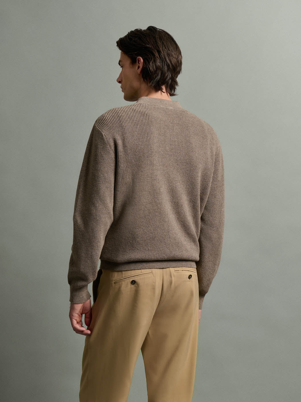 Pull col V en maille perlée - DEVRED 1902
