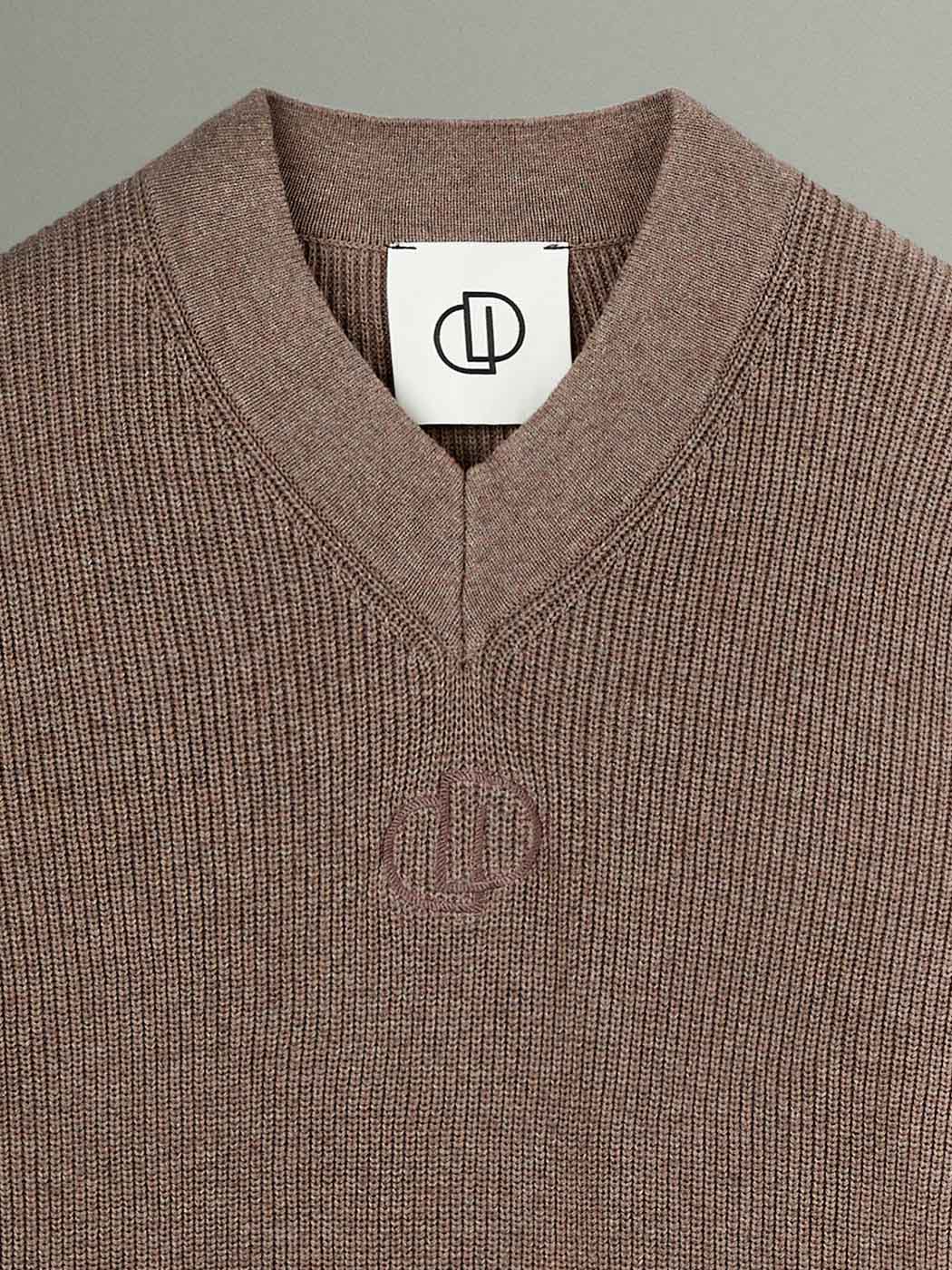Pull col V en maille perlée - DEVRED 1902