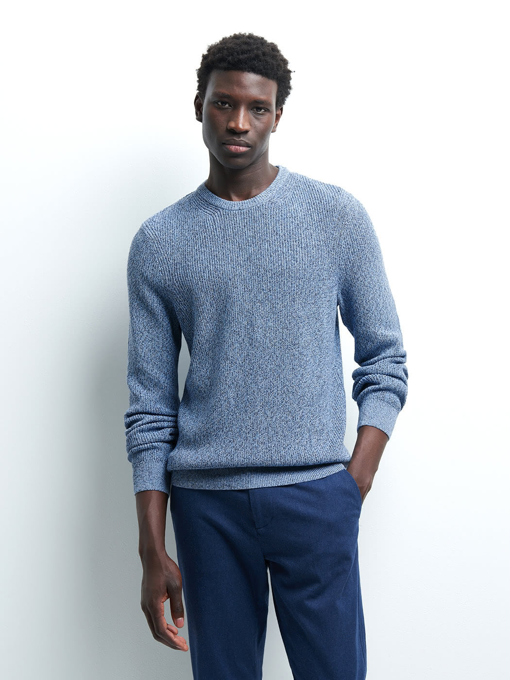 Pull col rond en coton - DEVRED 1902