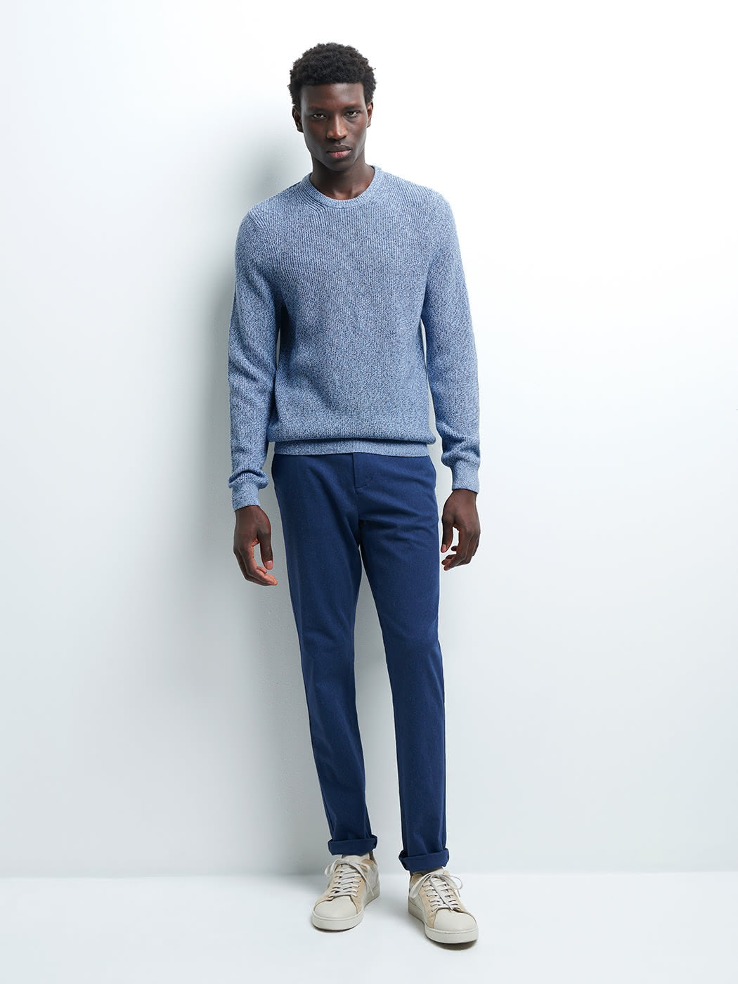 Pull col rond en coton - DEVRED 1902