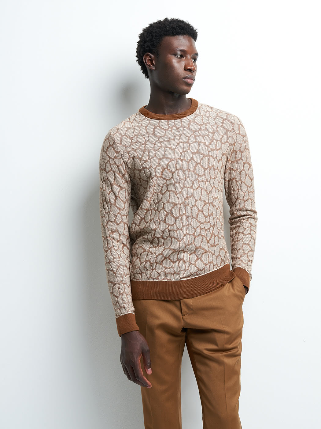 Pull col rond en coton - DEVRED 1902
