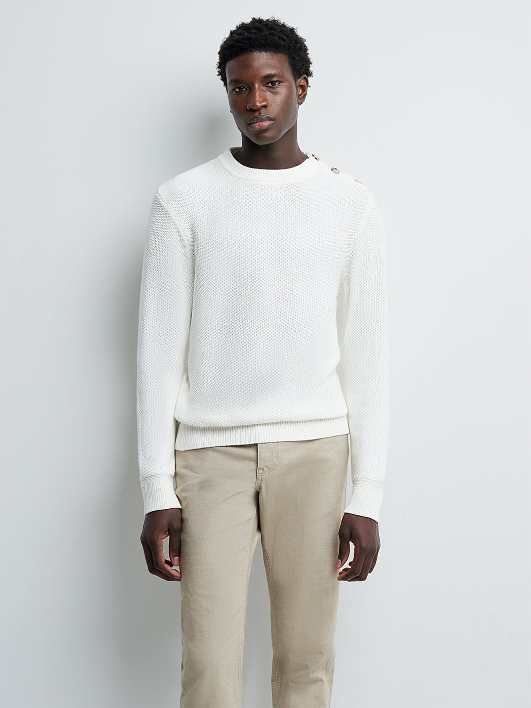Pull col rond en coton - DEVRED 1902