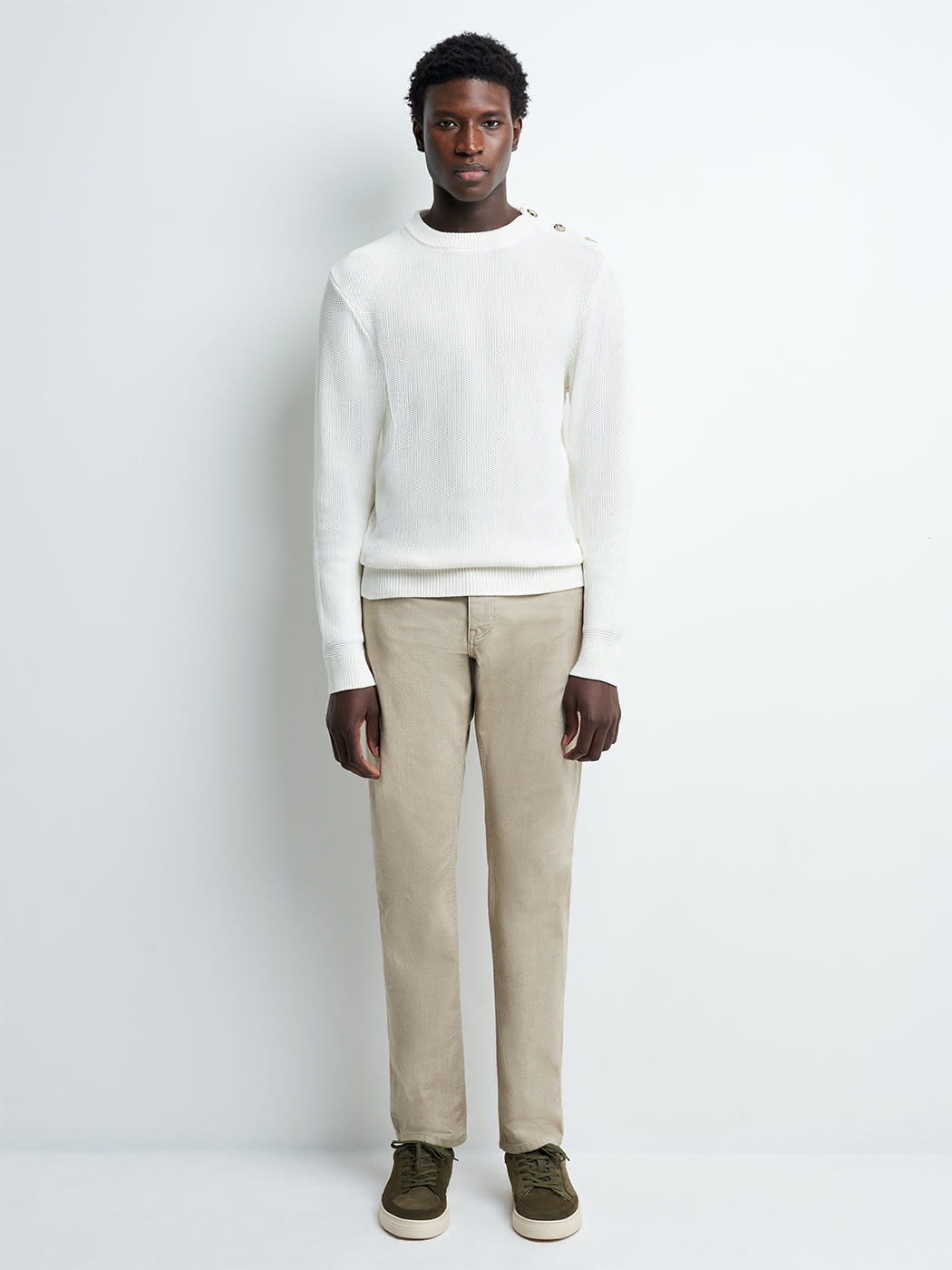 Pull col rond en coton - DEVRED 1902