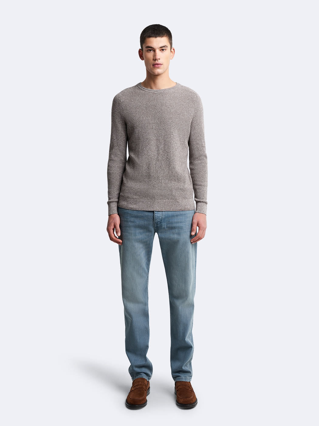 Pull col rond en coton - DEVRED 1902