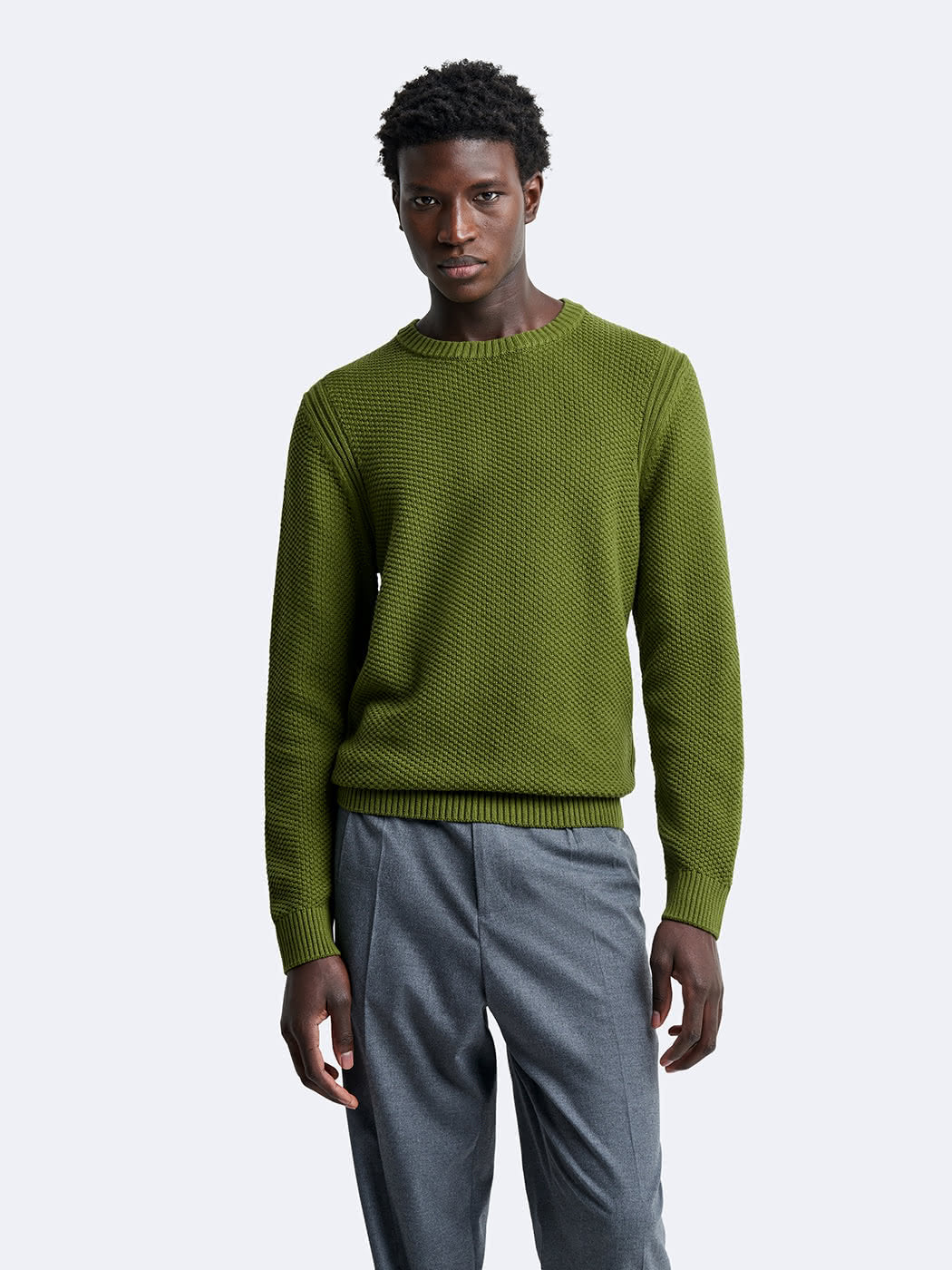 Pull col rond en coton - DEVRED 1902