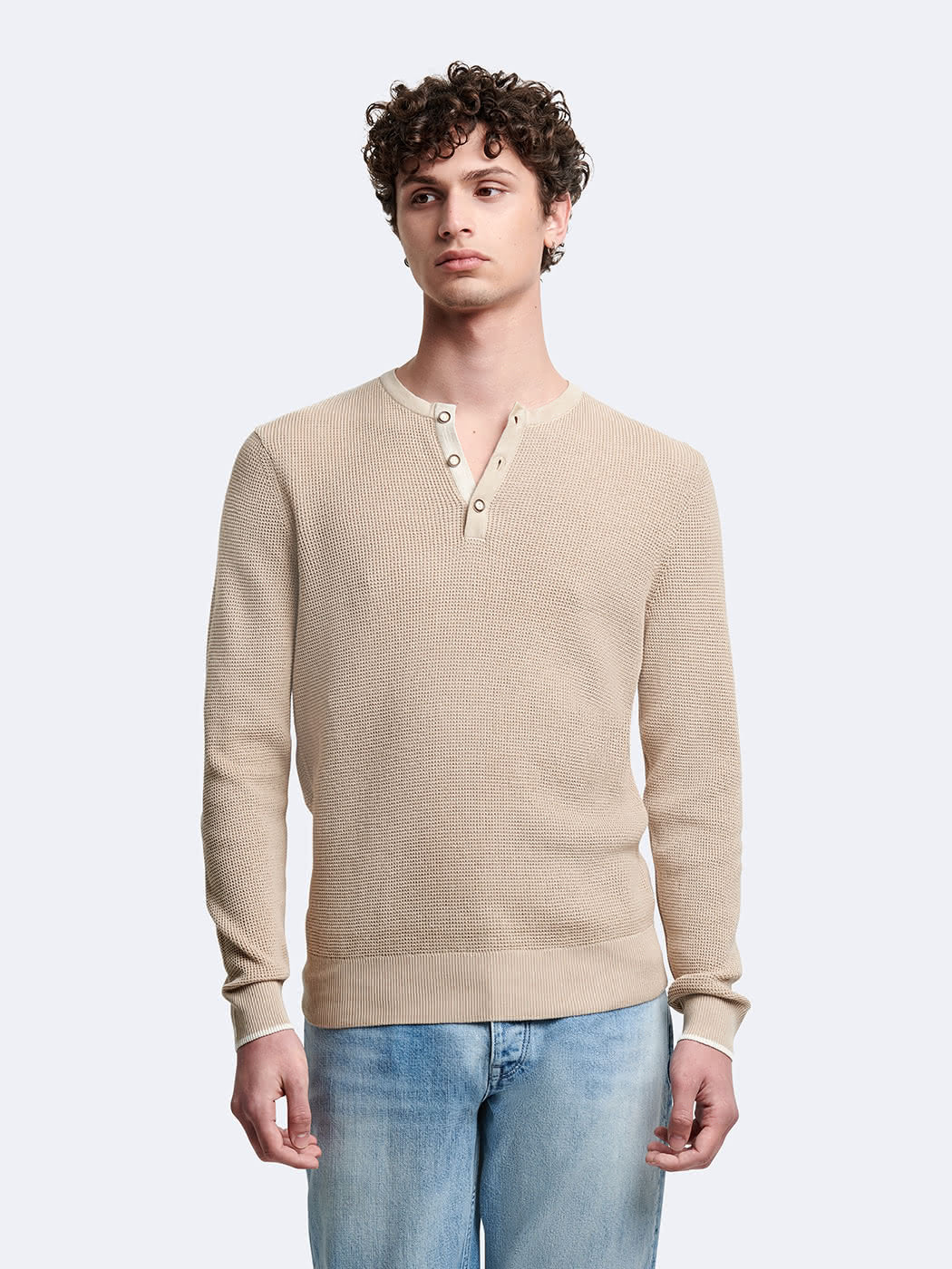 Pull col tunisien en coton - DEVRED 1902