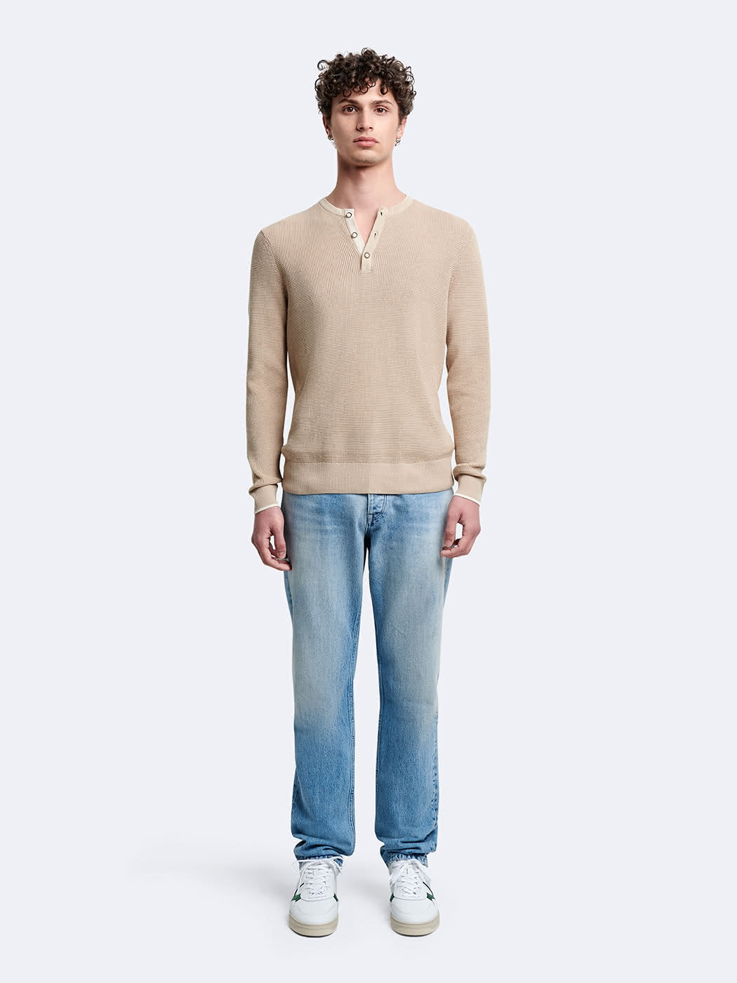 Pull col tunisien en coton - DEVRED 1902