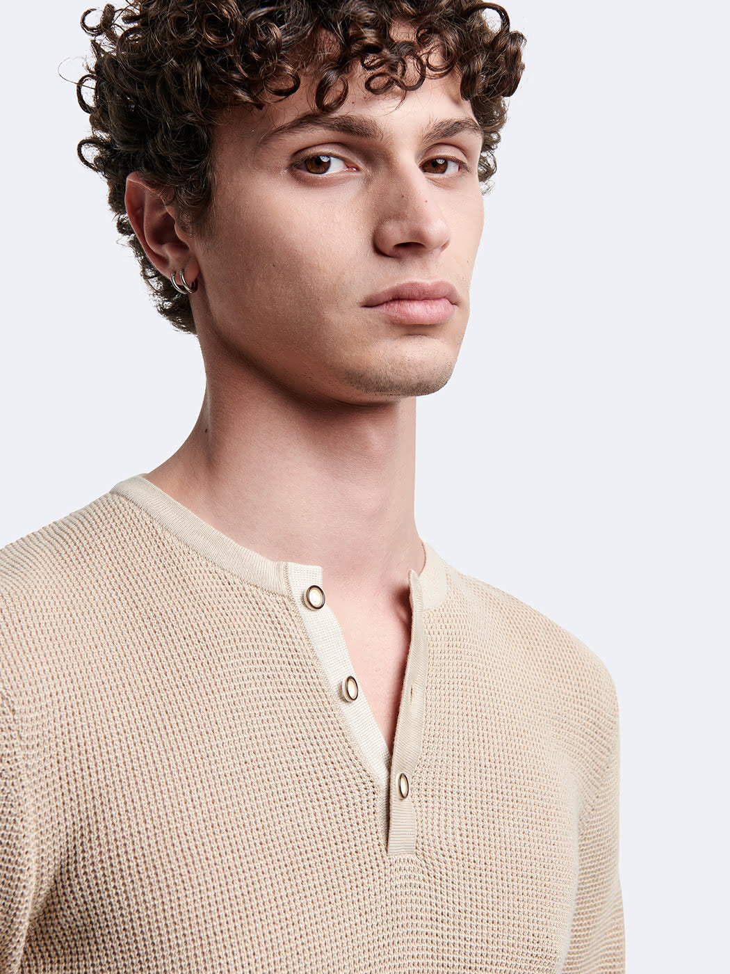 Pull col tunisien en coton - DEVRED 1902