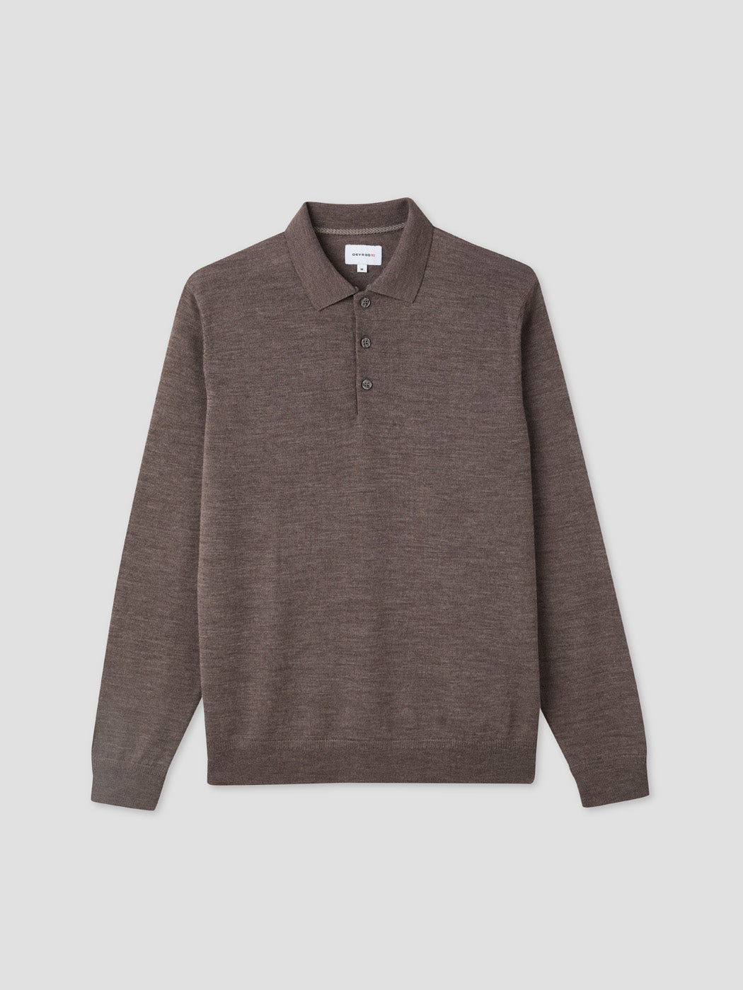Polo boutonné en laine Mérinos - DEVRED 1902