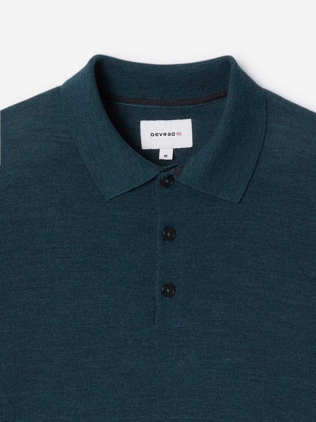 Pull col boutonné en laine mérinos - DEVRED 1902
