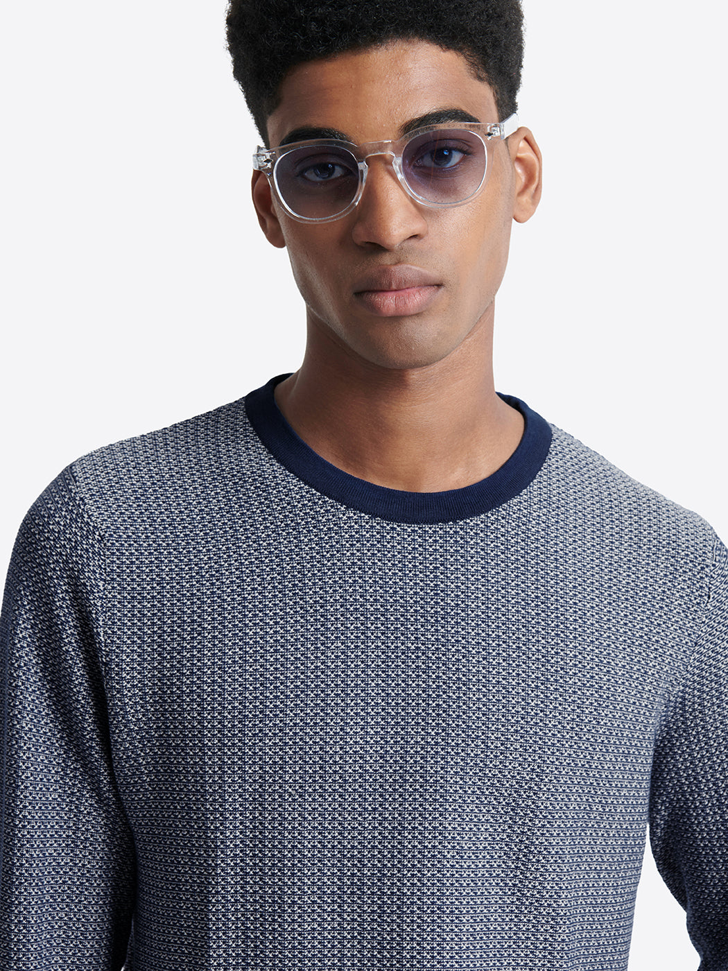 Pull col rond en coton viscose - DEVRED 1902