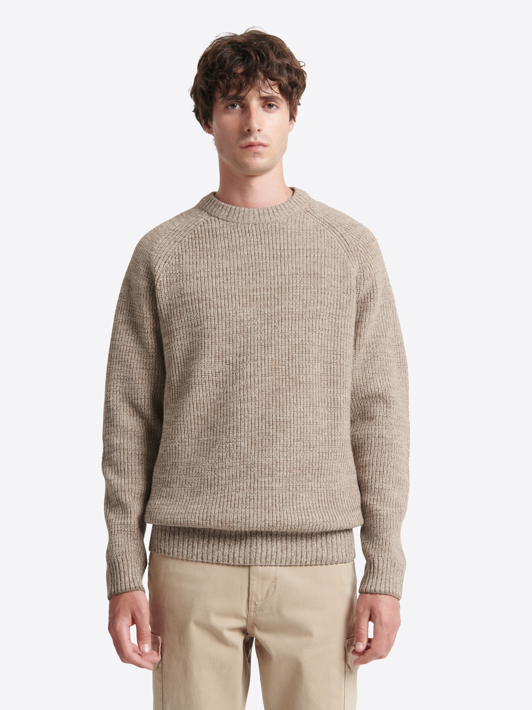Pull col rond en coton laine majoritaire - DEVRED 1902