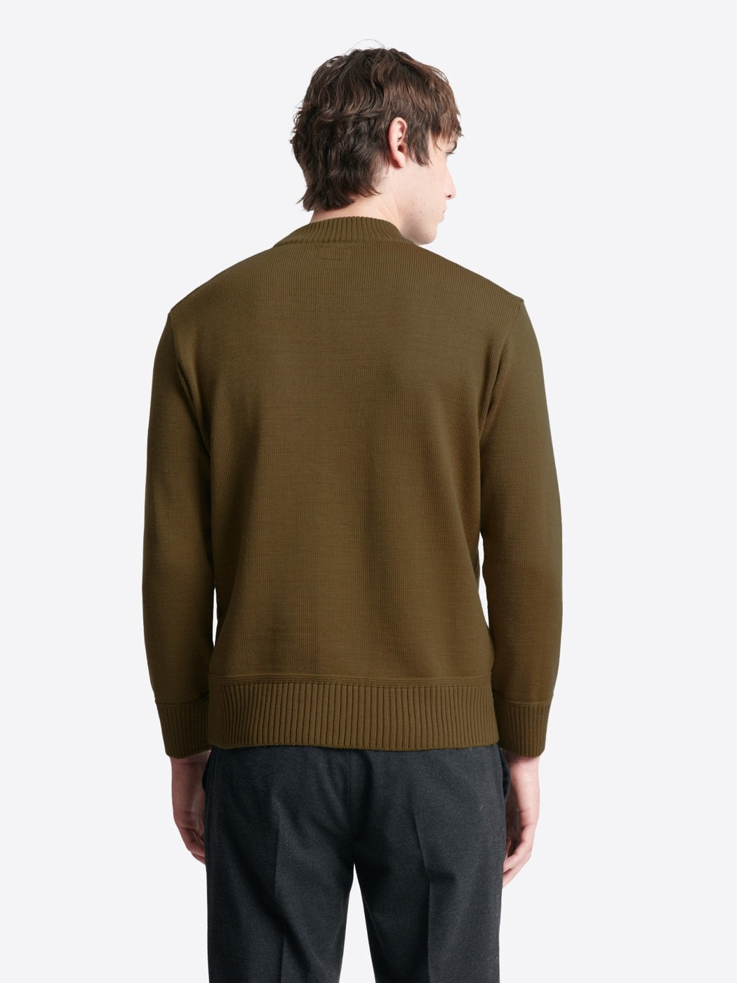 Pull col rond montant en laine mérinos - DEVRED 1902